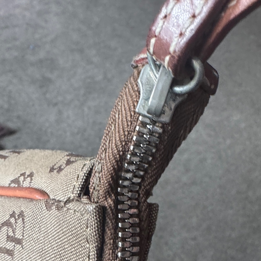 Dooney & Bourke Brown Monogram Shoulder Bag - Picture 4 of 10